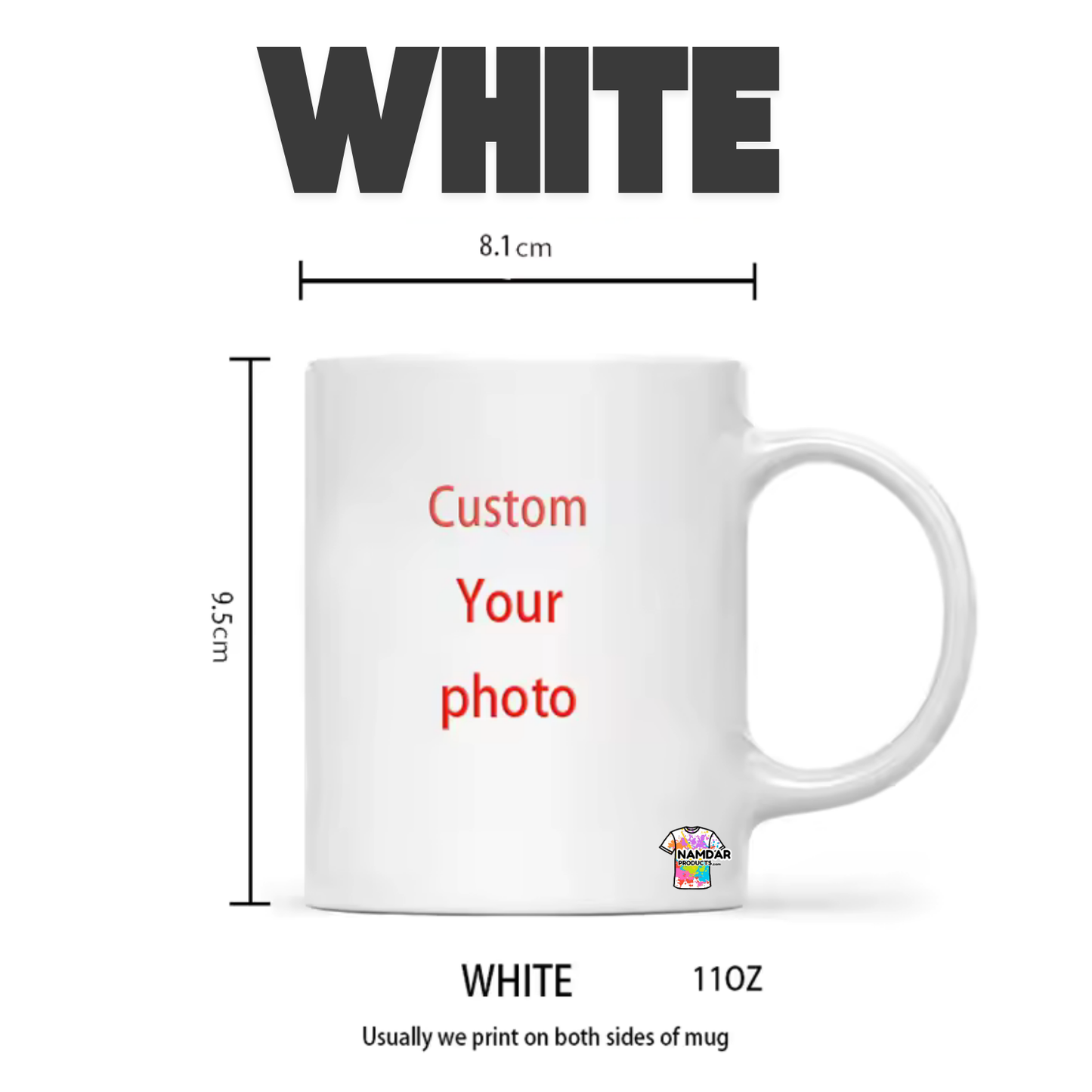 Customizable Colourful Mugs