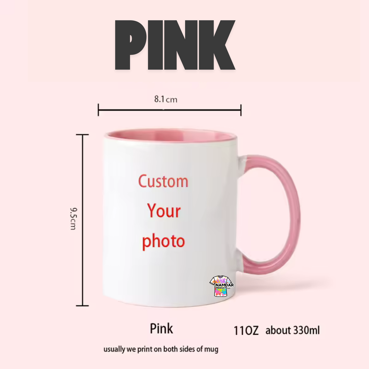 Customizable Colourful Mugs