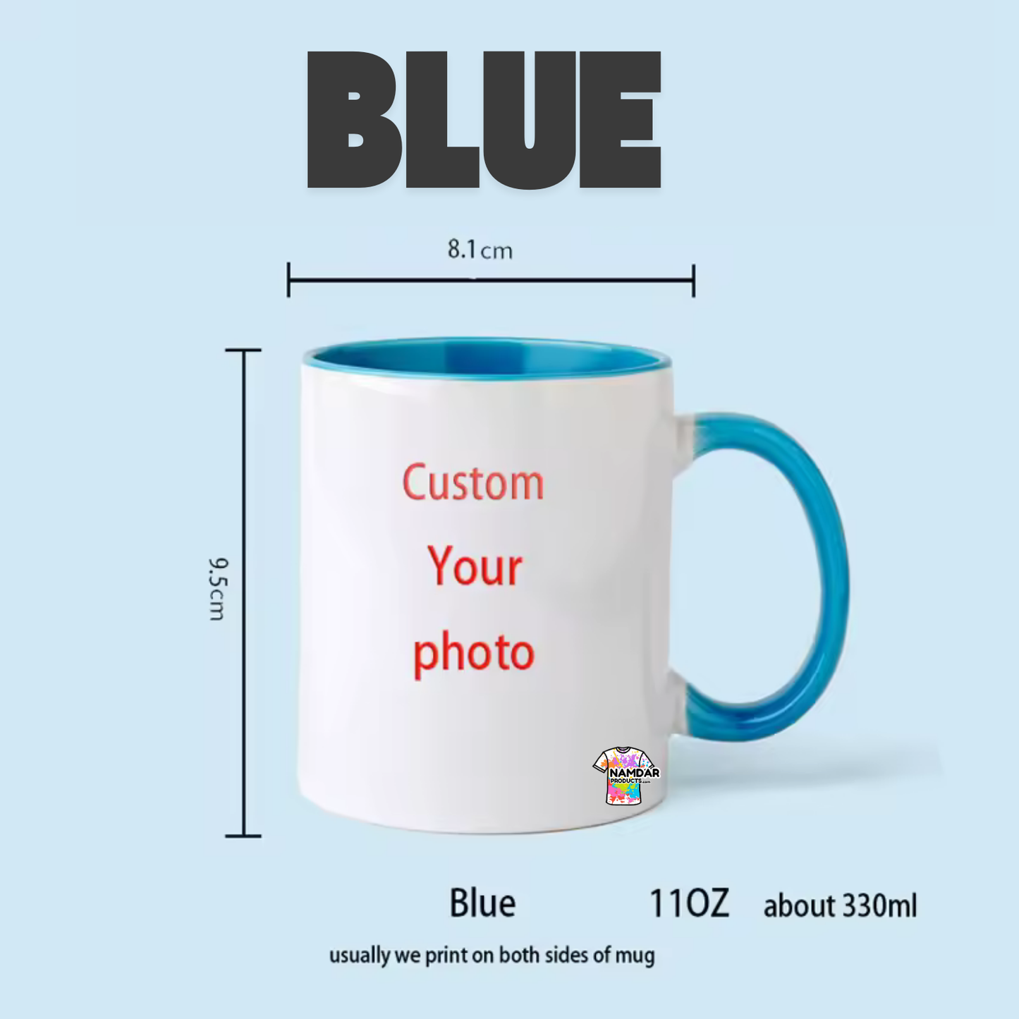 Customizable Colourful Mugs