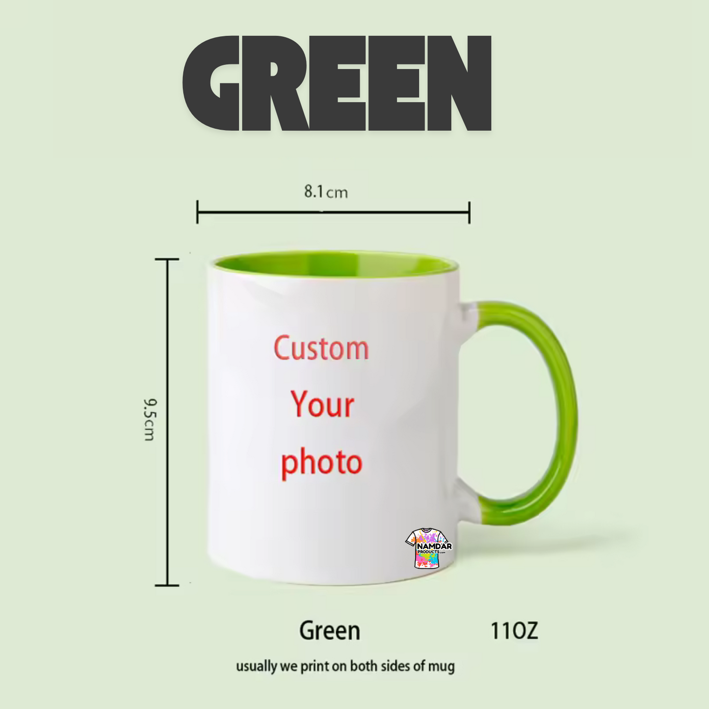 Customizable Colourful Mugs