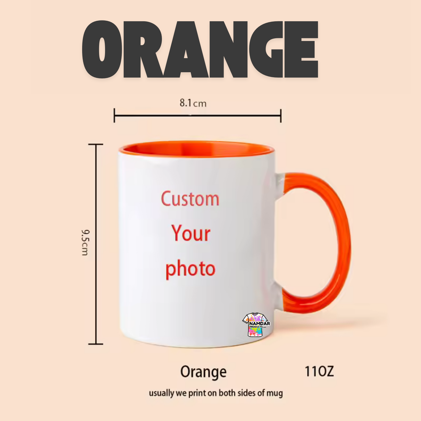 Customizable Colourful Mugs